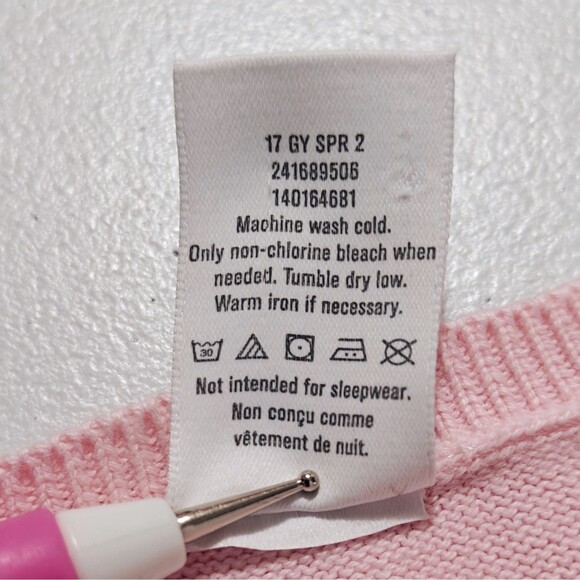 Gymboree Pink Butterfly Cardigan Sweater Baby 3 - 6 M Cotton Infant Girls Top - Picture 6 of 6